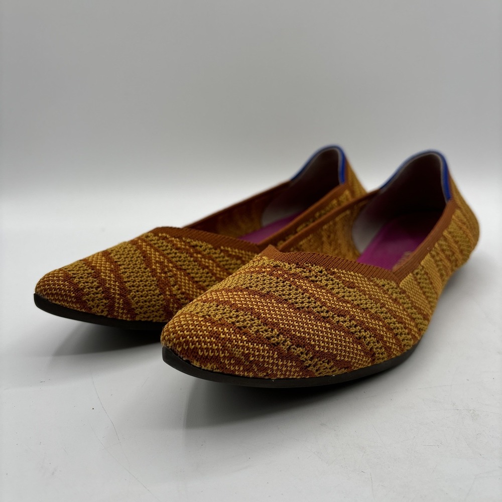 Rothy's The Point Flats Golden Zebra Women's Size 11 Yellow Limited Edition
